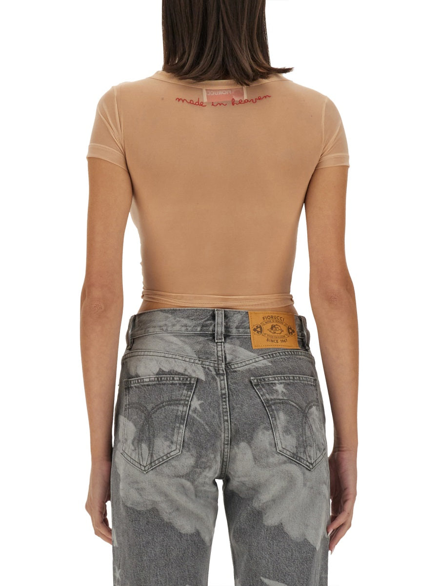 FIORUCCI Mini Cropped Tulle Top