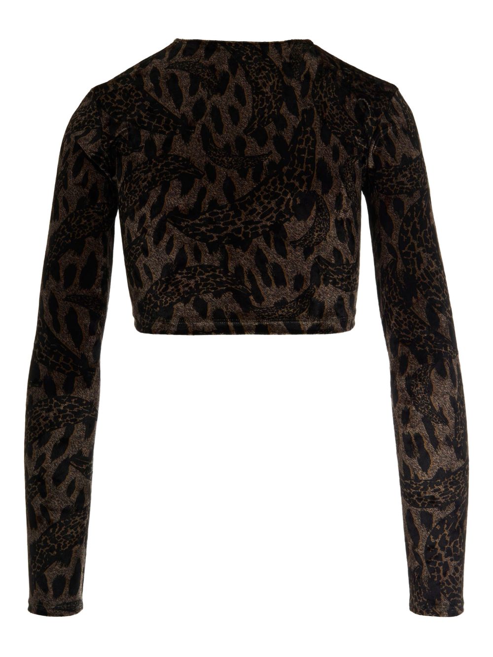 FIORUCCI Leopard Print Long Sleeve Top