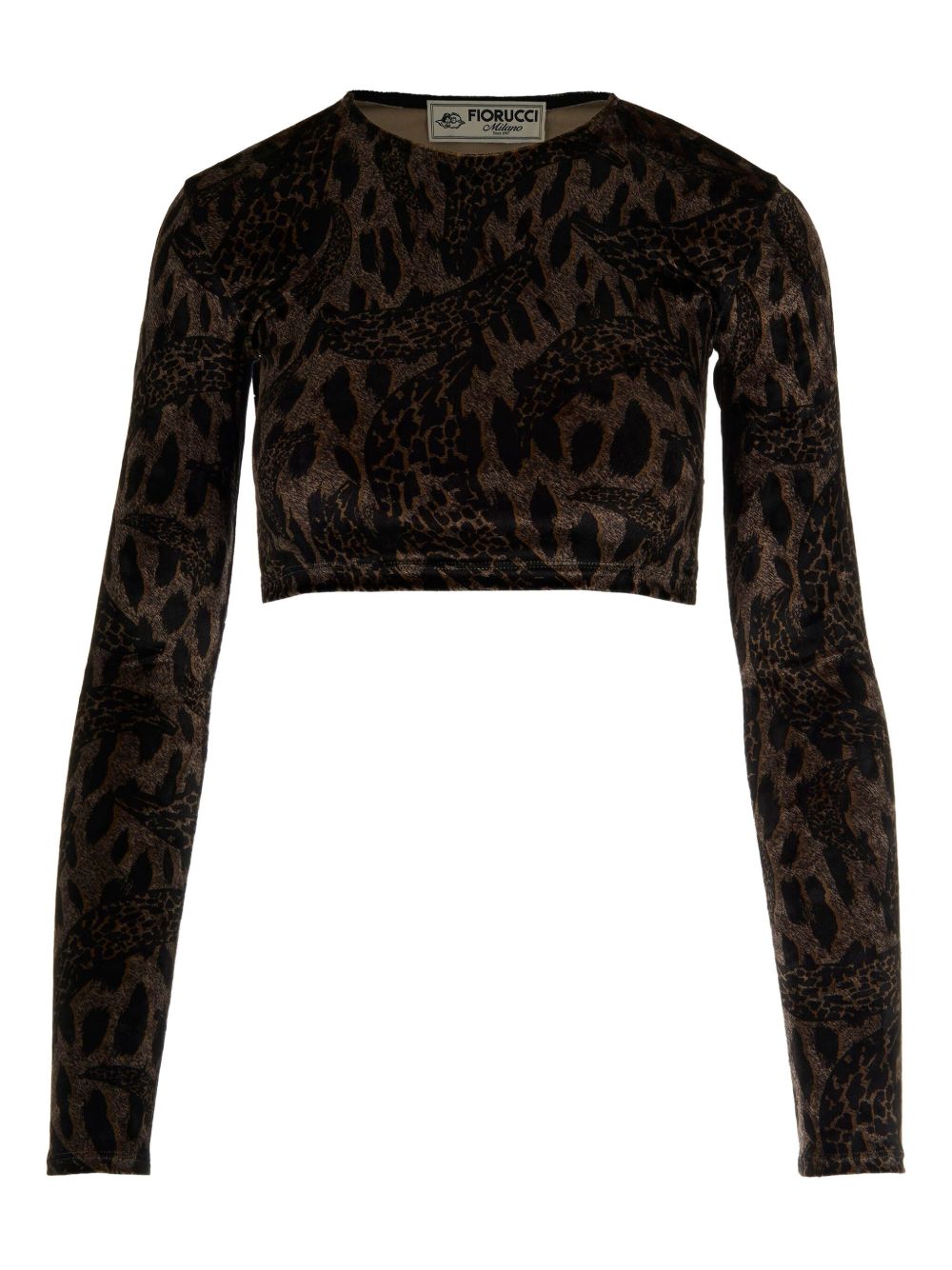 FIORUCCI Leopard Print Long Sleeve Top