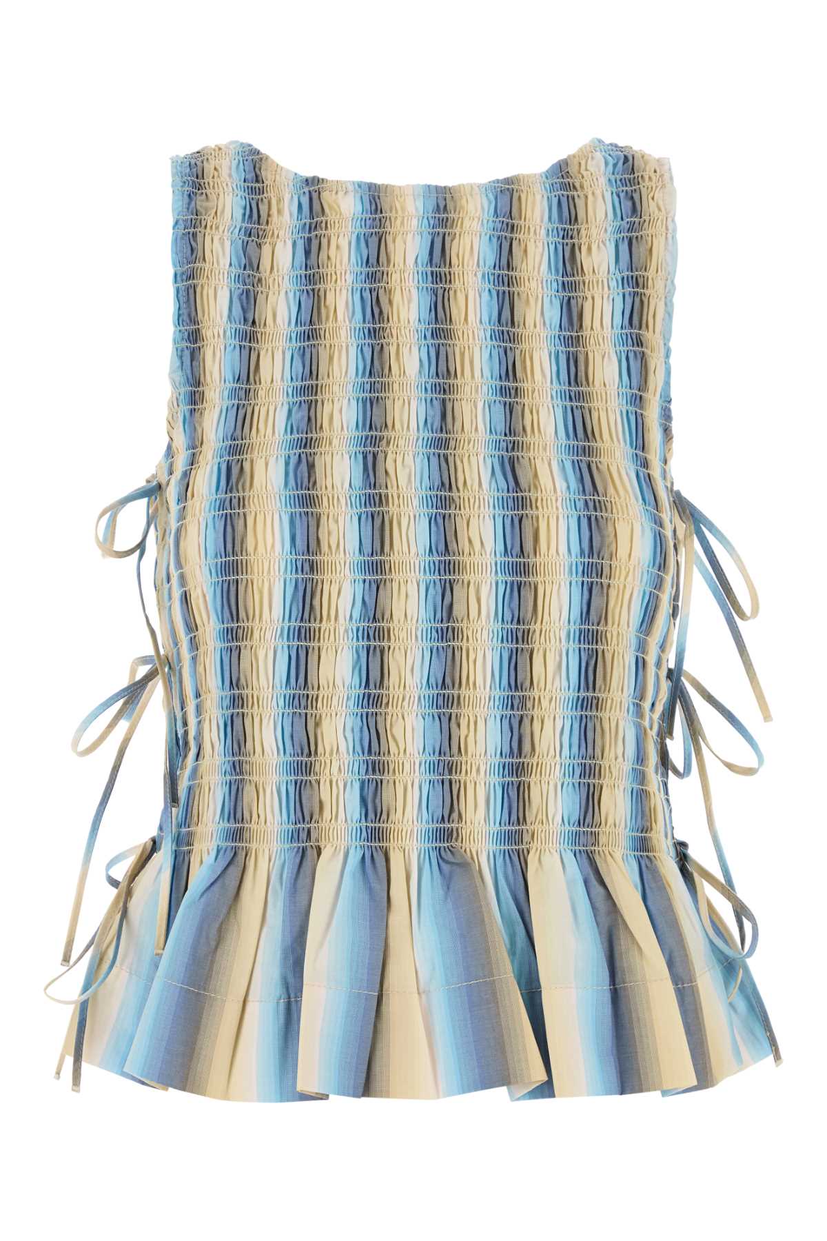 GANNI Multicolored Cotton Top - Women's FW25 Edition