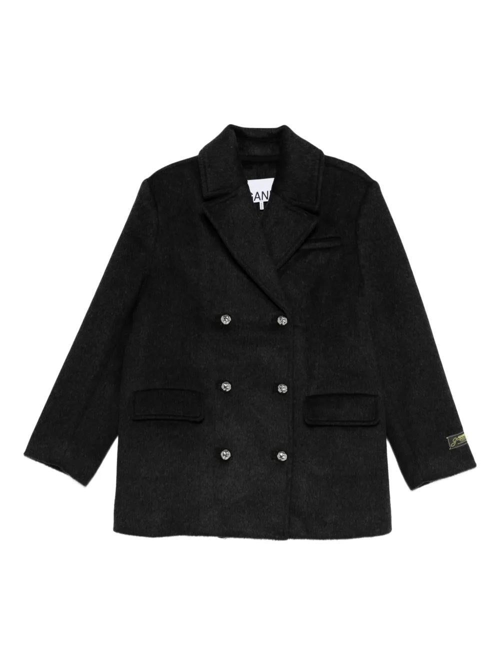 GANNI Double Breasted Tailored Blazer