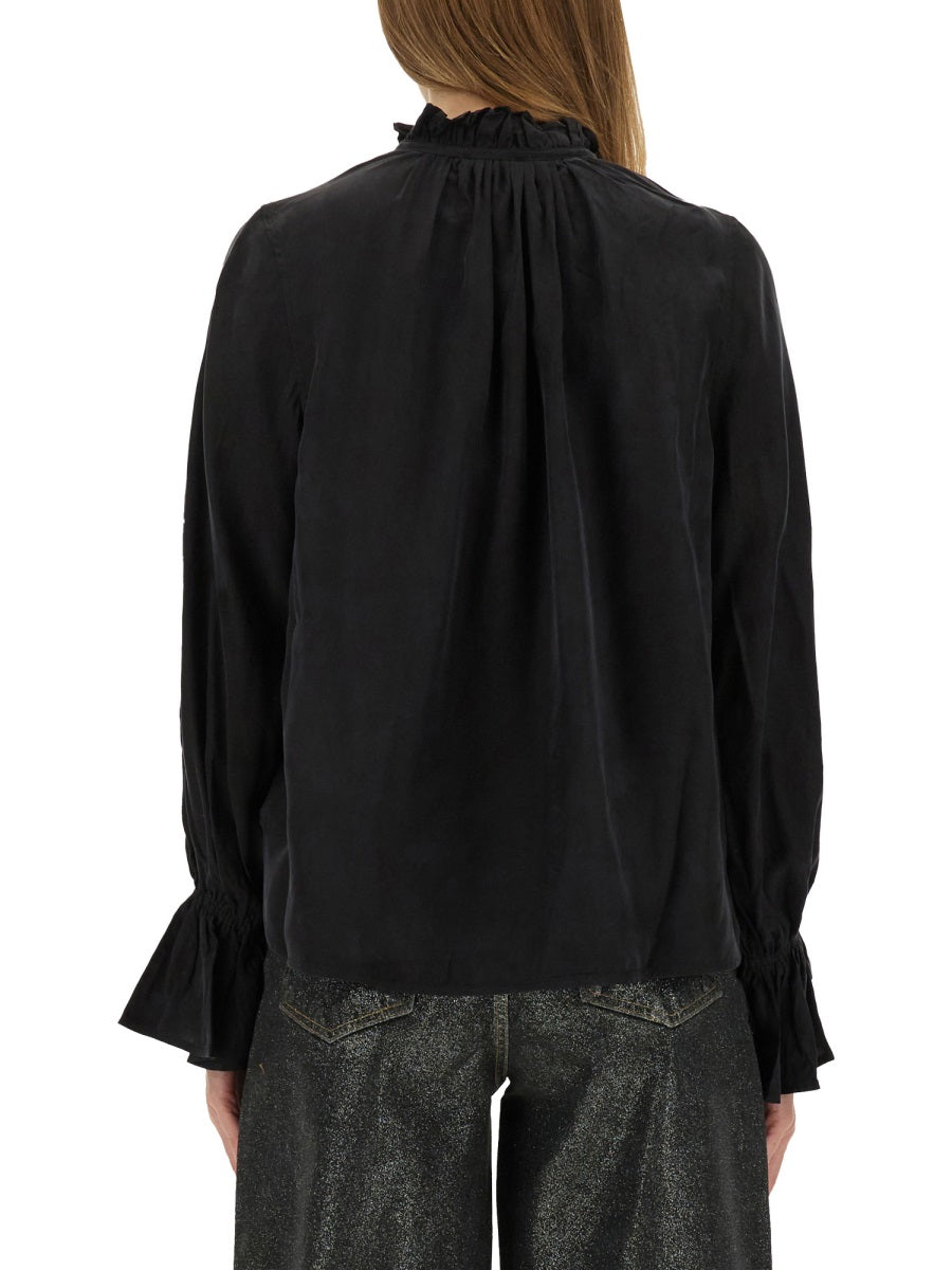 GANNI Chic Cupro Viscose Shirt - Perfect for FW25