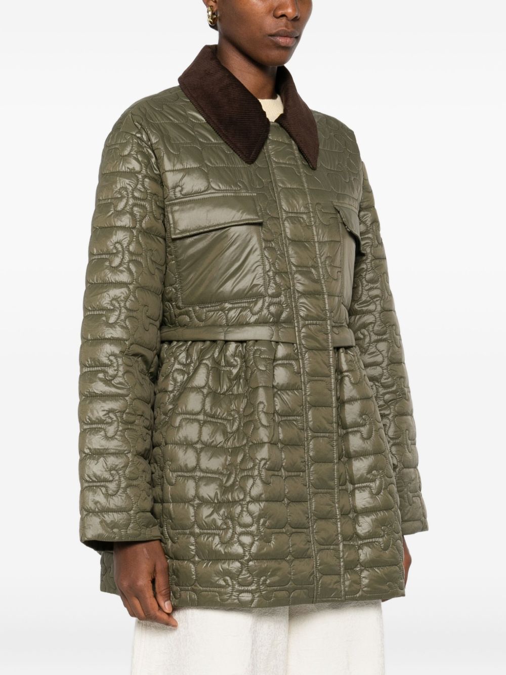 GANNI Recycled Nylon Quilted Jacket - Women's Outerwear
