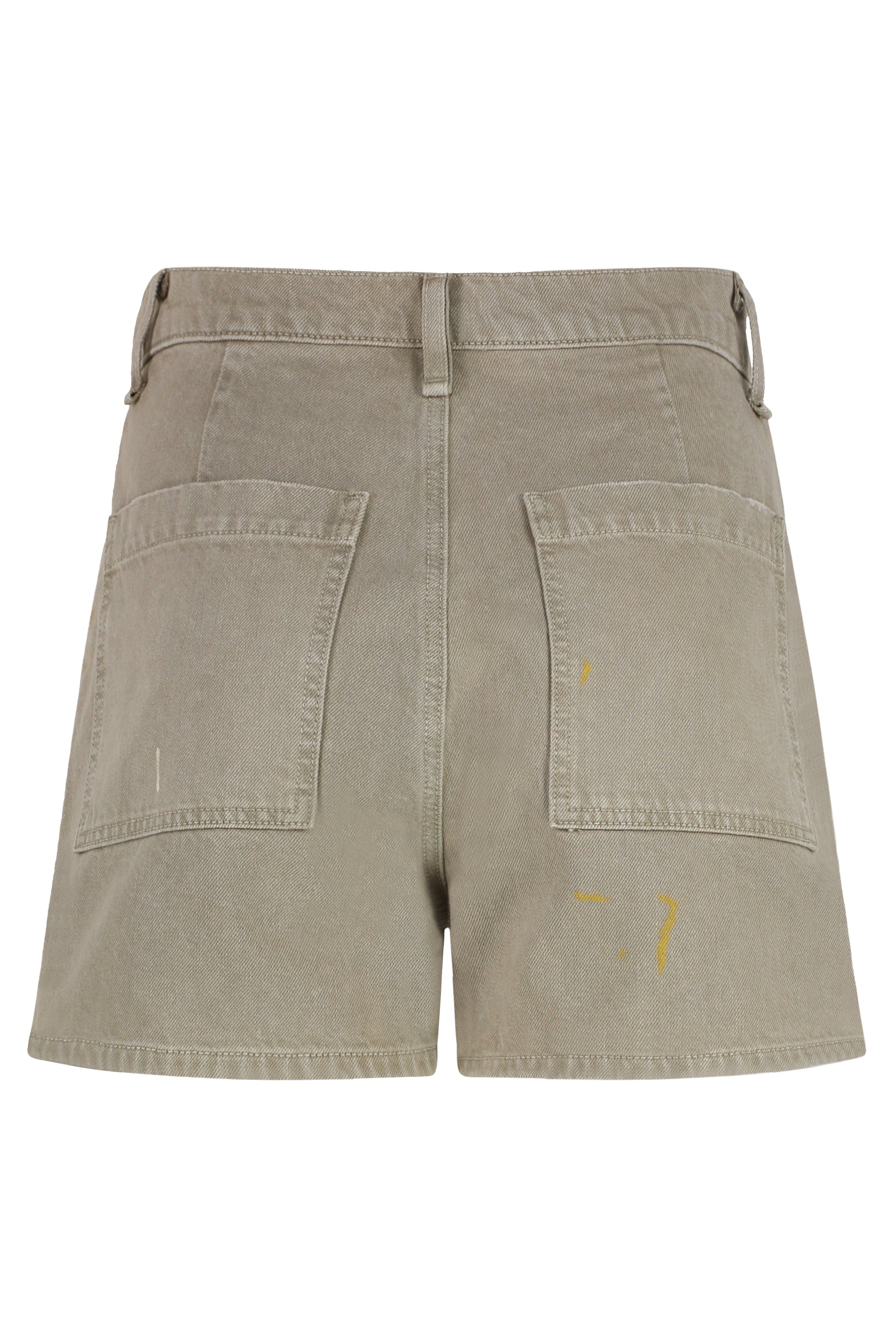 ASKK NY Cotton Mini Shorts with Paint Splatters Effect