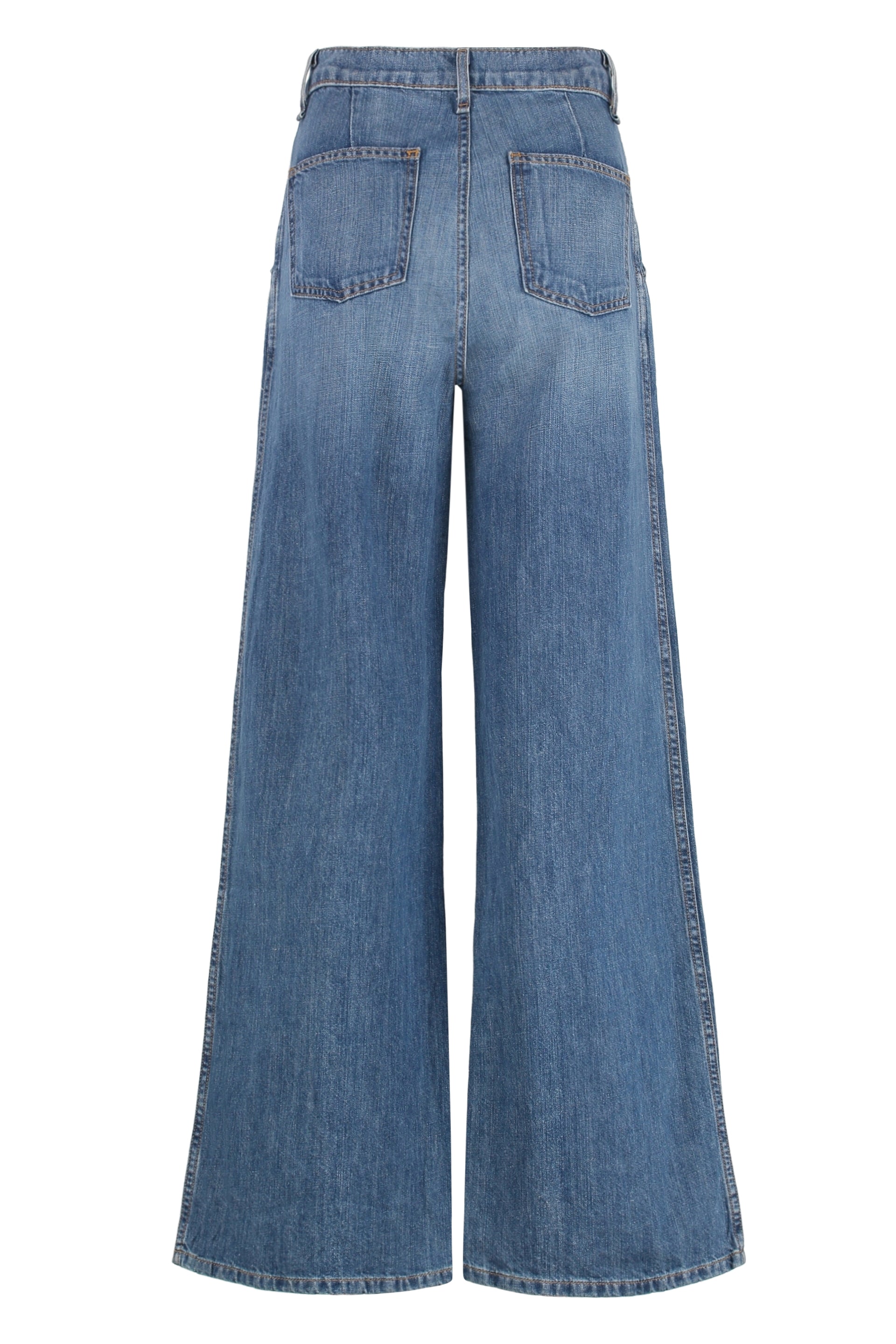ASKK NY Front Pleated Cropped Jeans