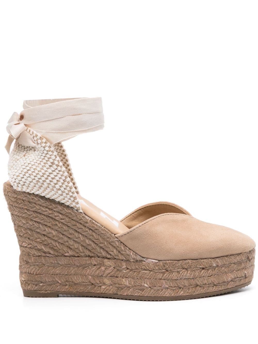 MANEBI Heart-Shaped Wedge Espadrilles 110MM