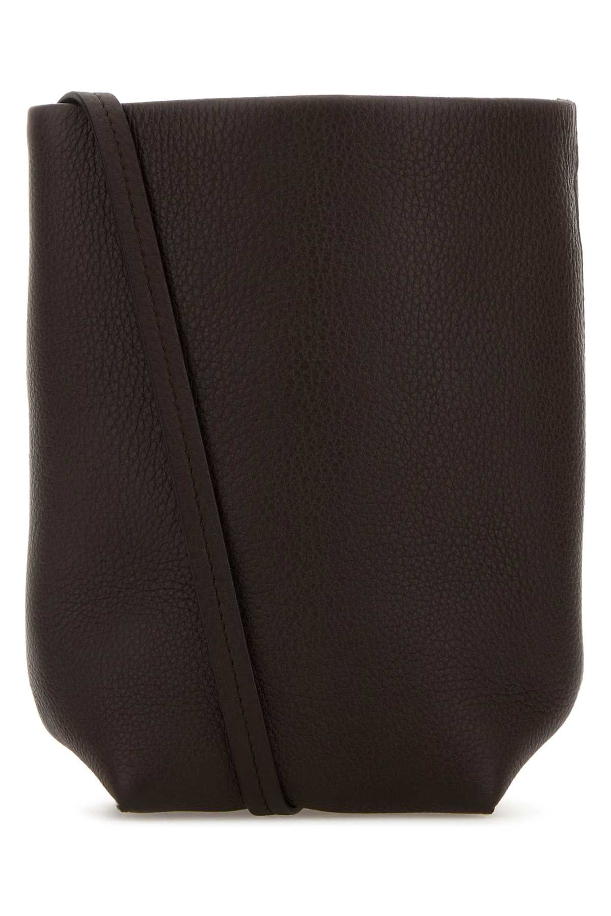 THE ROW Leather N/S Park Crossbody Handbag