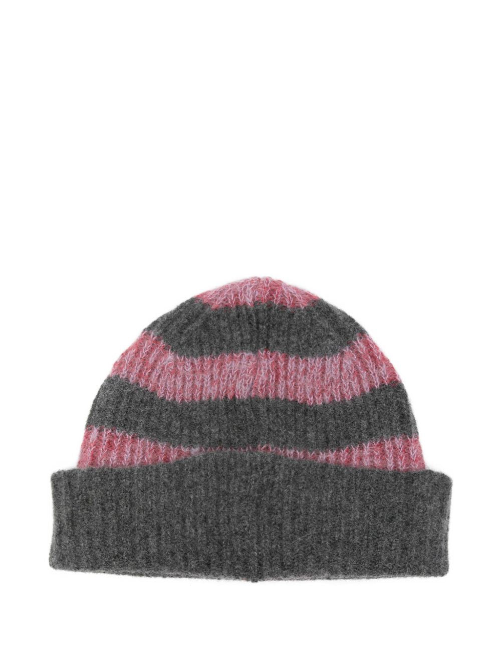 PAUL SMITH Wool Striped Beanie with Folded Brim