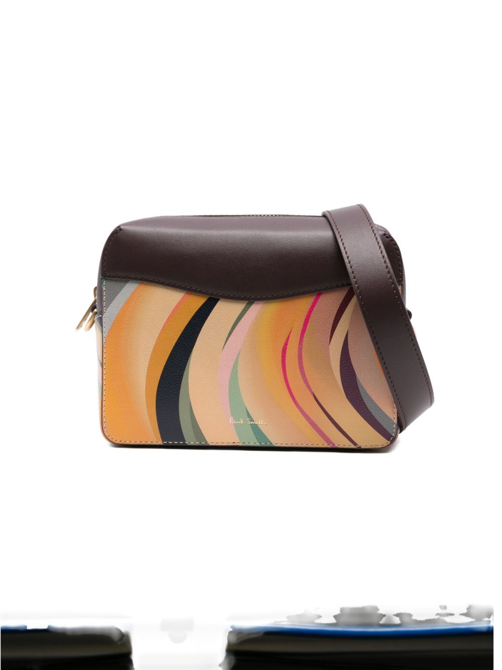 PAUL SMITH Swirl Leather Crossbody Handbag