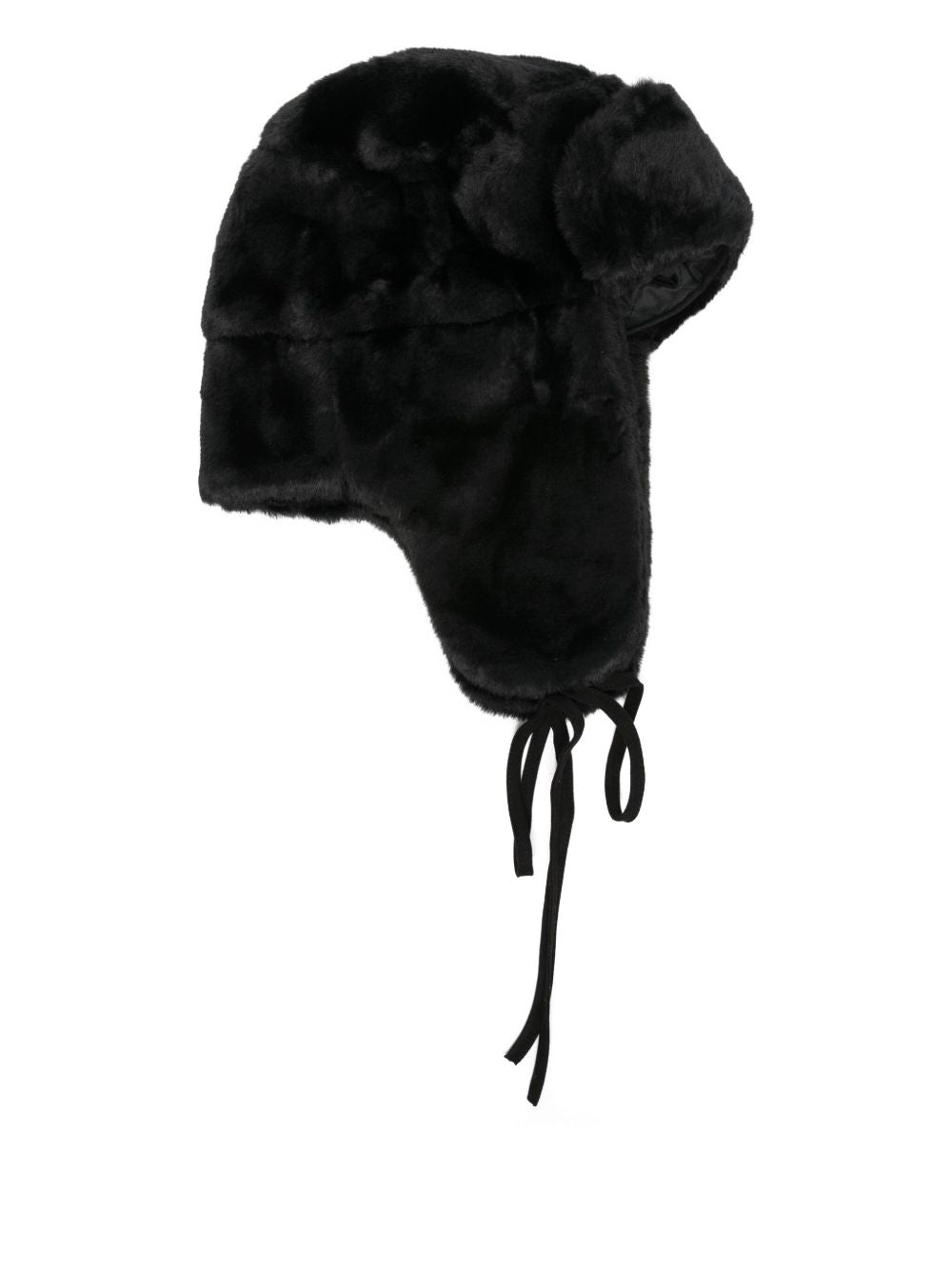 PAUL SMITH Faux Fur Hat with Ear Flaps and Tie Fastening