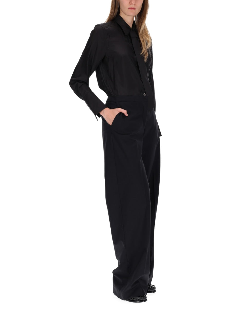 PAUL SMITH Silk Shirt with Tie, Size 40