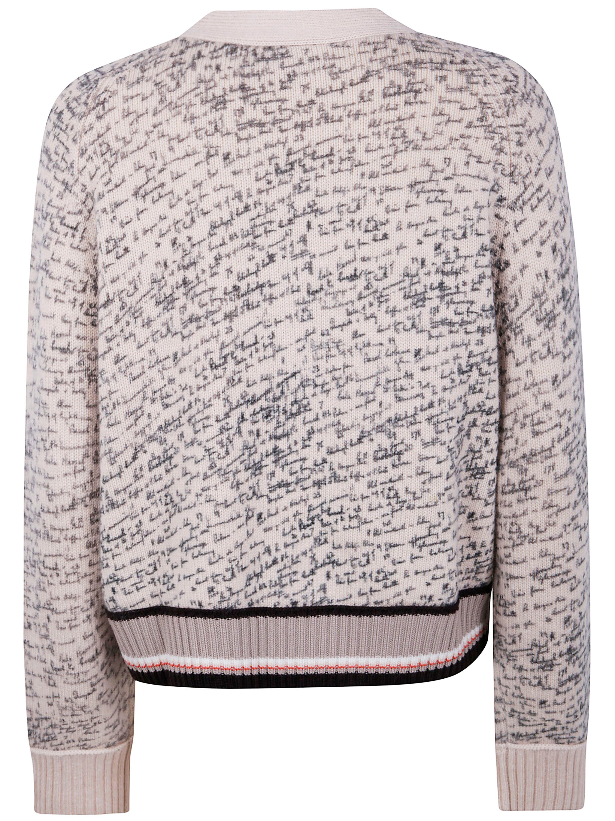 PAUL SMITH Womens Knit Cardi Woven Pan