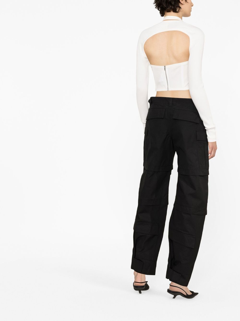 WARDROBE.NYC Cotton Cargo Trousers for Women