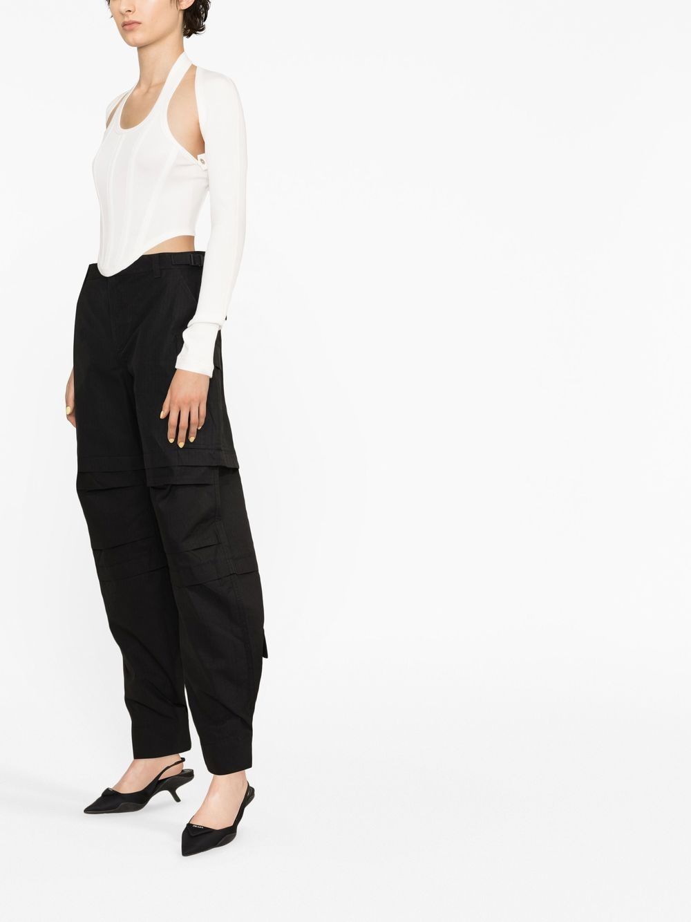 WARDROBE.NYC Cotton Cargo Trousers for Women