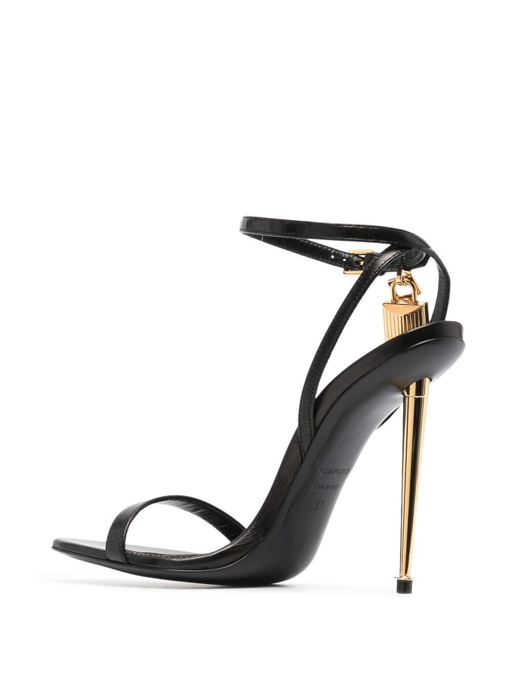 TOM FORD Pointy Naked Sandal with Metal Heel - 11cm Heel Height