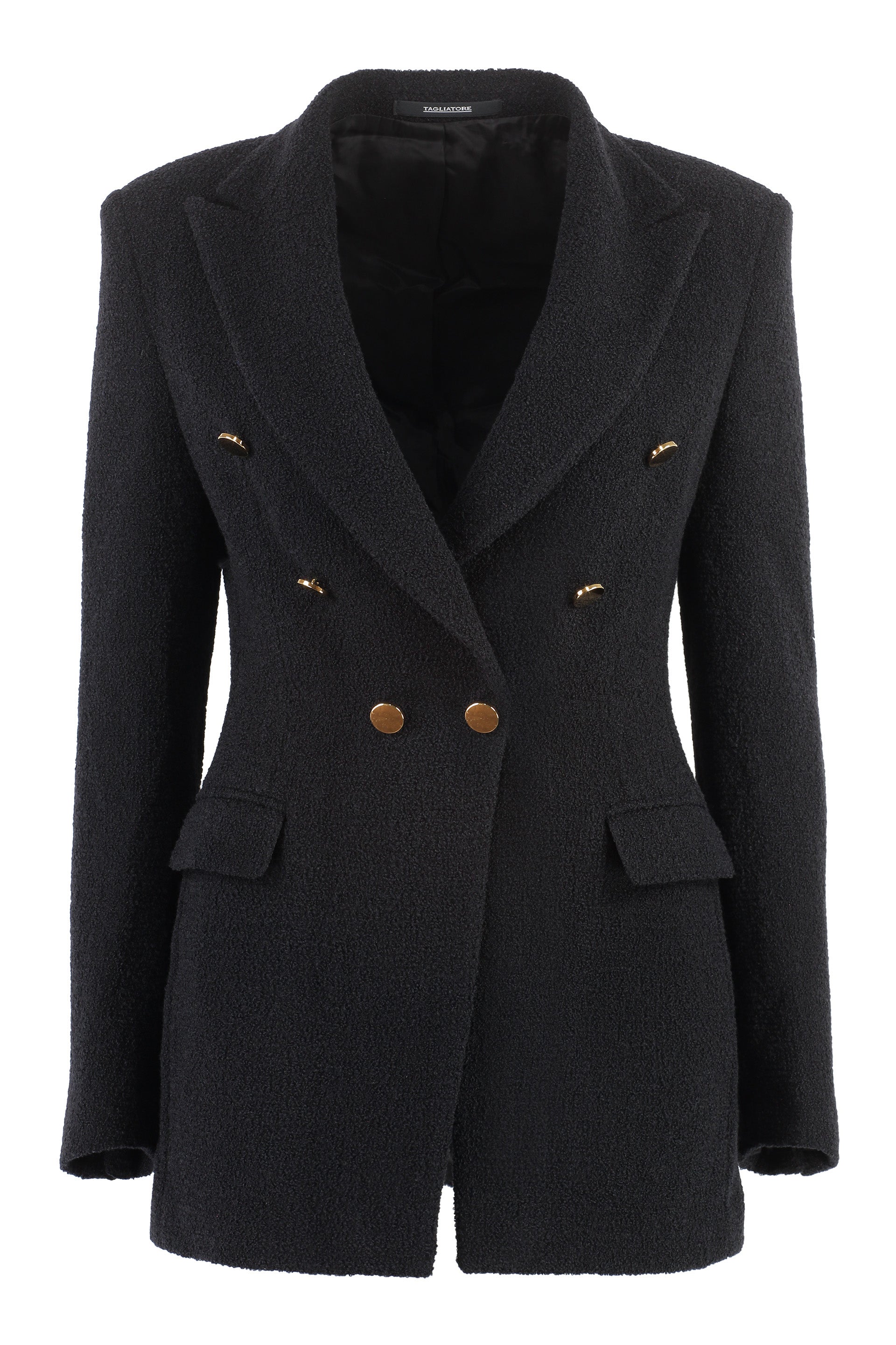 0205 TAGLIATORE Double-Breasted Virgin Wool Jacket for Women