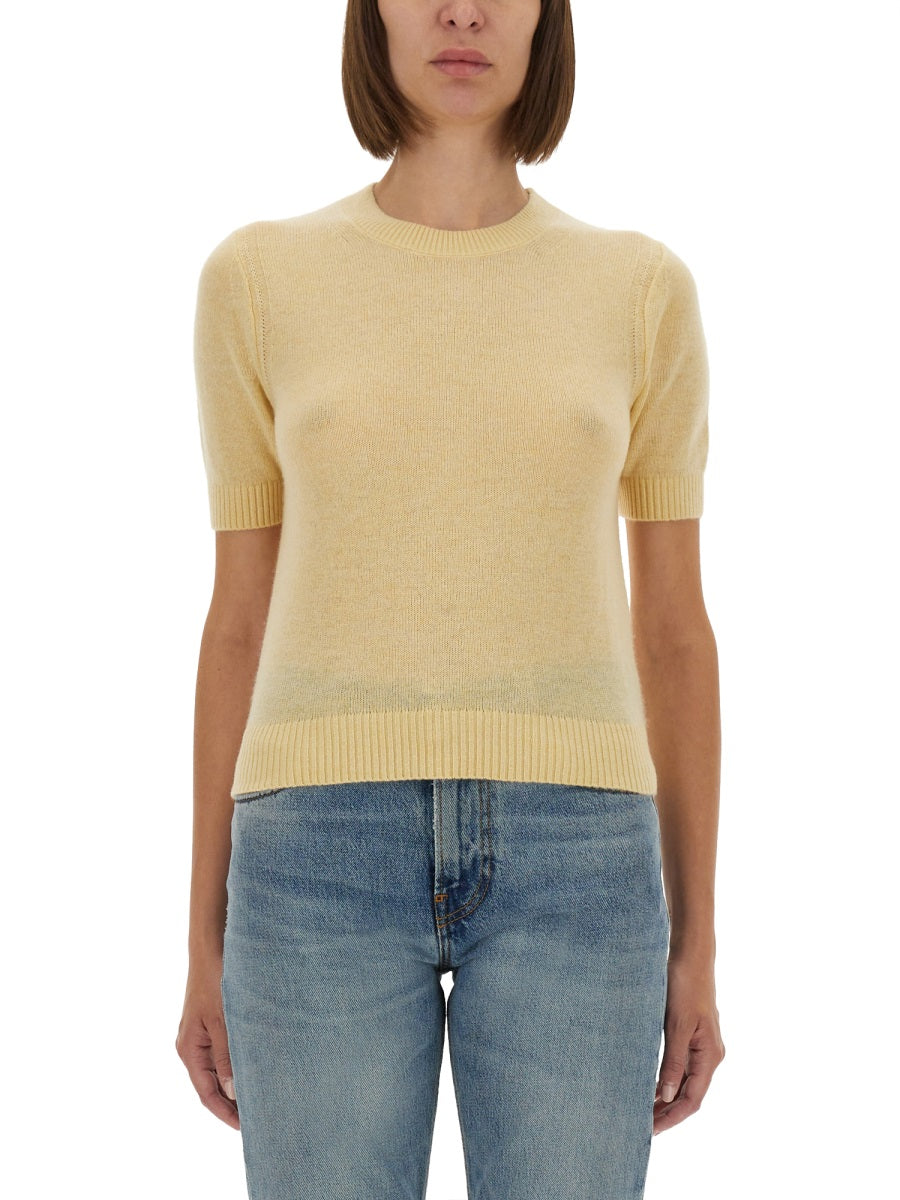GUEST IN RESIDENCE Short-Sleeved Cashmere Shirt for Women - Size S
