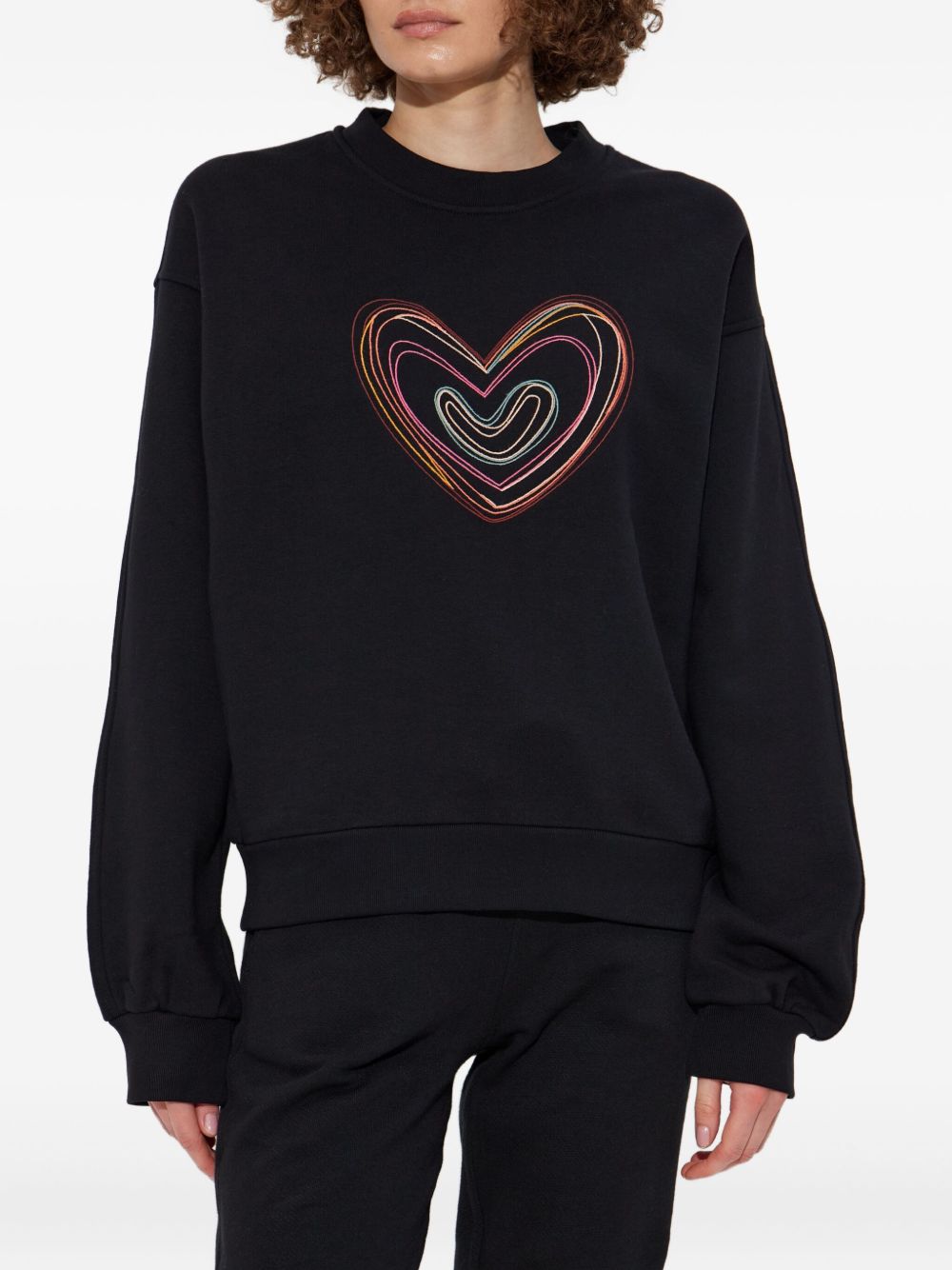 PS PAUL SMITH Swirl Heart Cotton Sweatshirt - Relaxed Fit