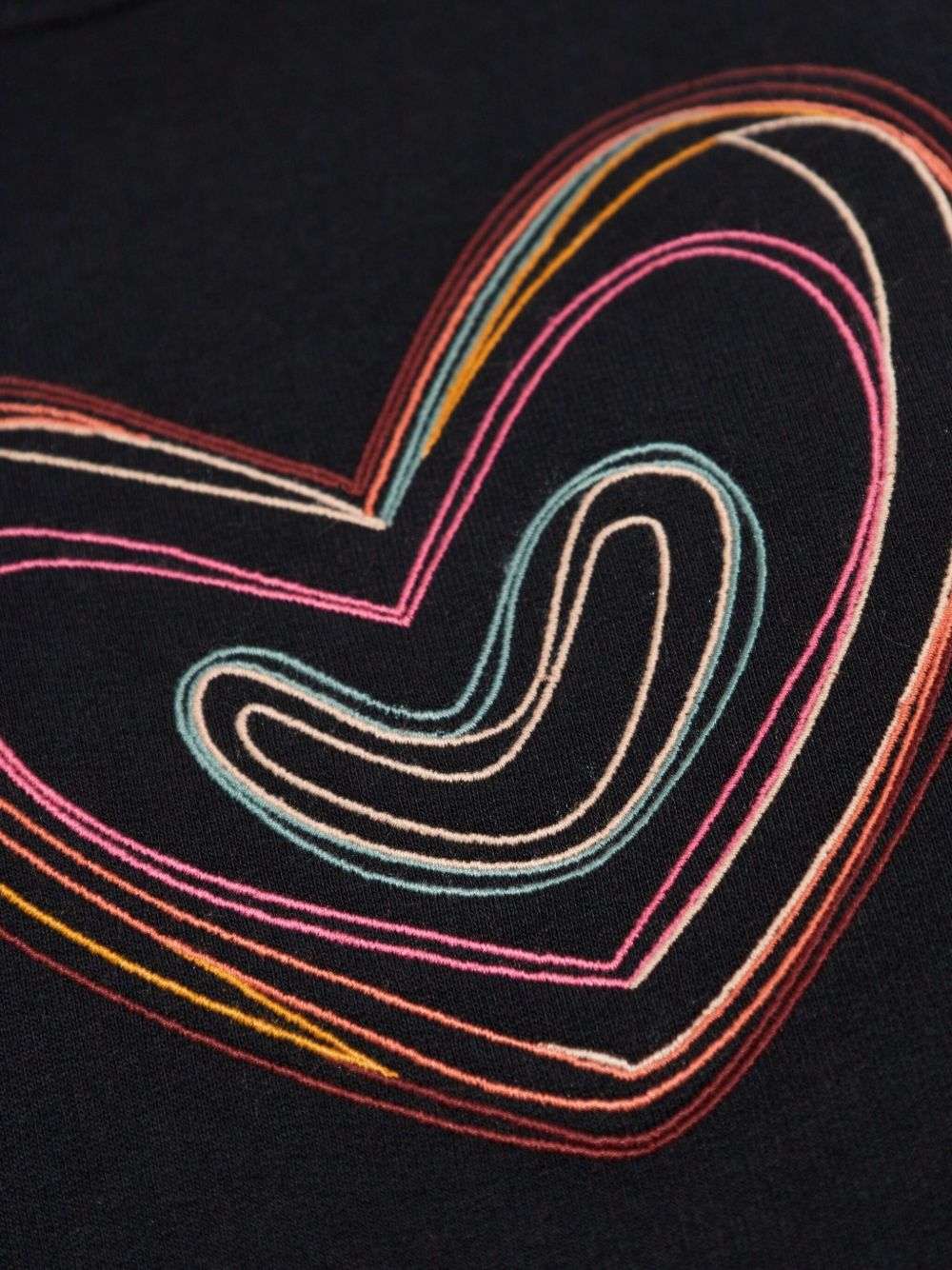 PS PAUL SMITH Swirl Heart Cotton Sweatshirt - Relaxed Fit