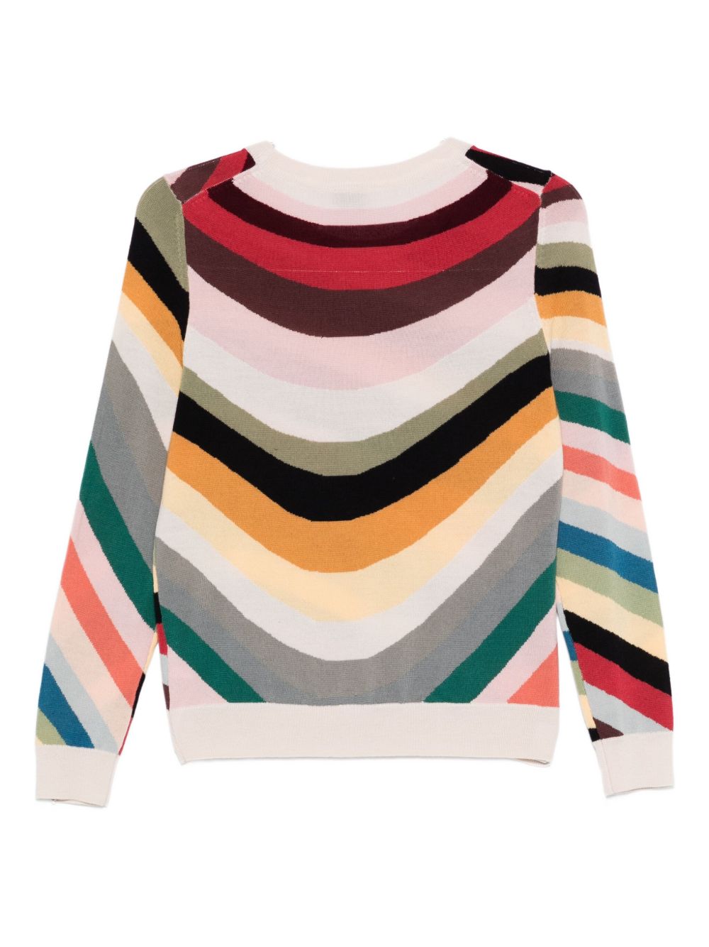 PS PAUL SMITH Wave Stripe Merino Wool Jumper - Women's Long Sleeve Crew Neck