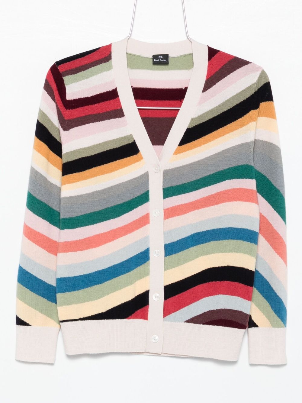 PS PAUL SMITH Striped Wool Cardigan