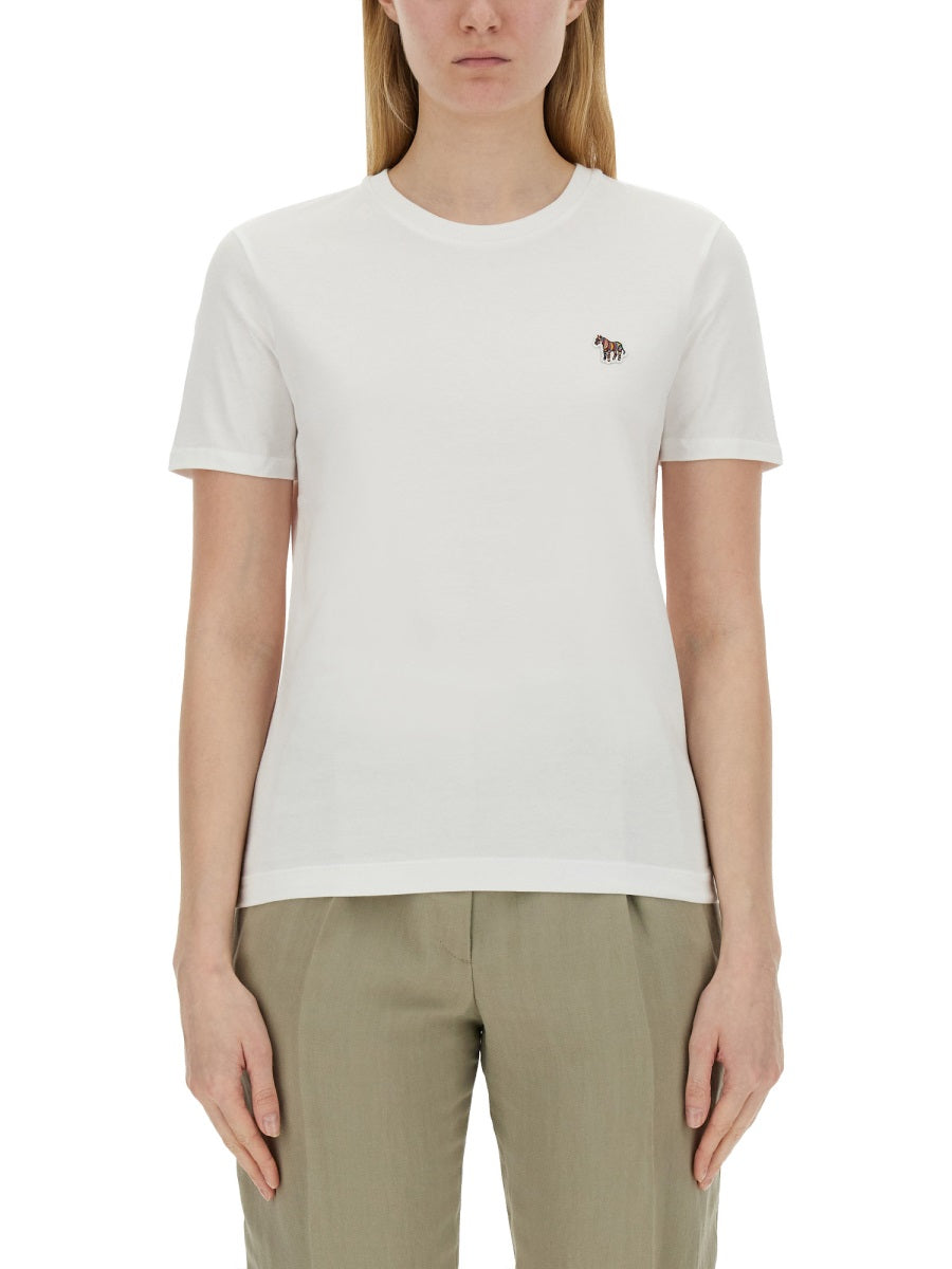 PS PAUL SMITH Regular Fit T-Shirt with Patch Logo - Size S