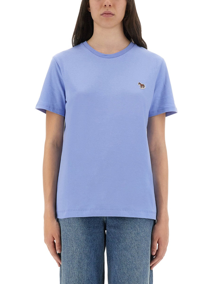 PS PAUL SMITH Regular Fit T-Shirt with Logo Patch - Women's
