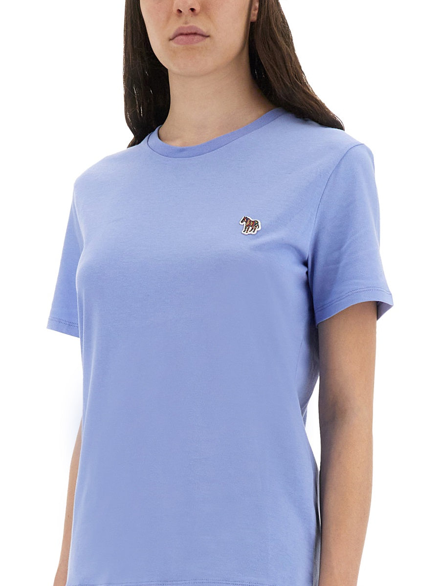 PS PAUL SMITH Regular Fit T-Shirt with Logo Patch - Women's