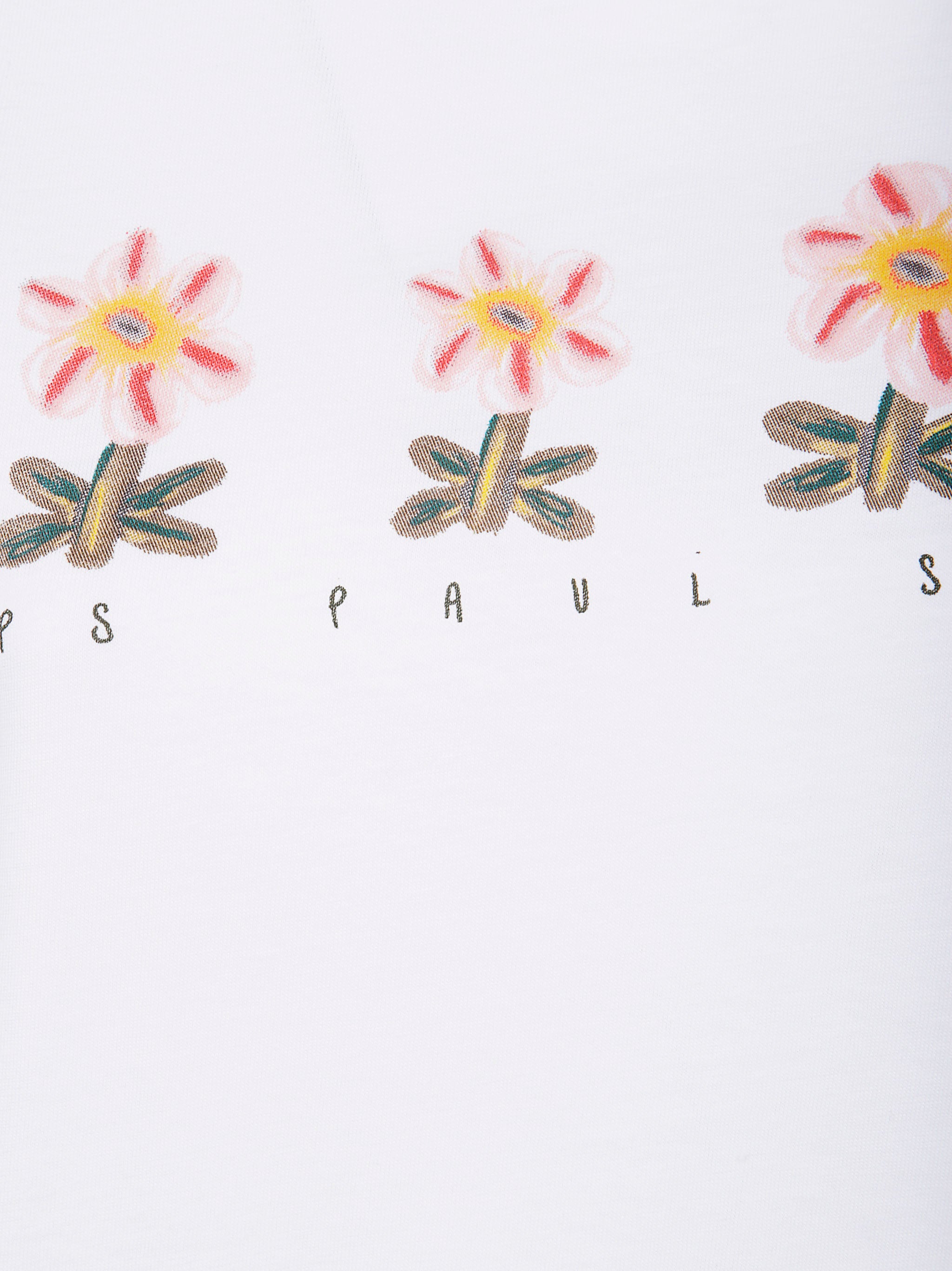 PAUL SMITH Womens Flowers Row T-Shirt