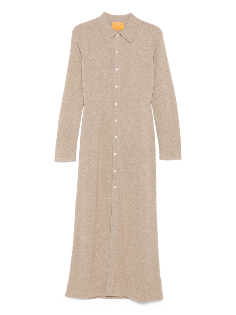 GUEST IN RESIDENCE Cashmere Shirt Dress with Classic Collar - Size S
