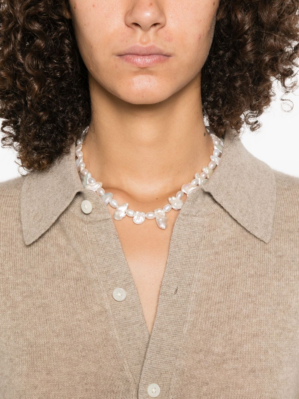 GUEST IN RESIDENCE Cashmere Shirt Dress with Classic Collar - Size S