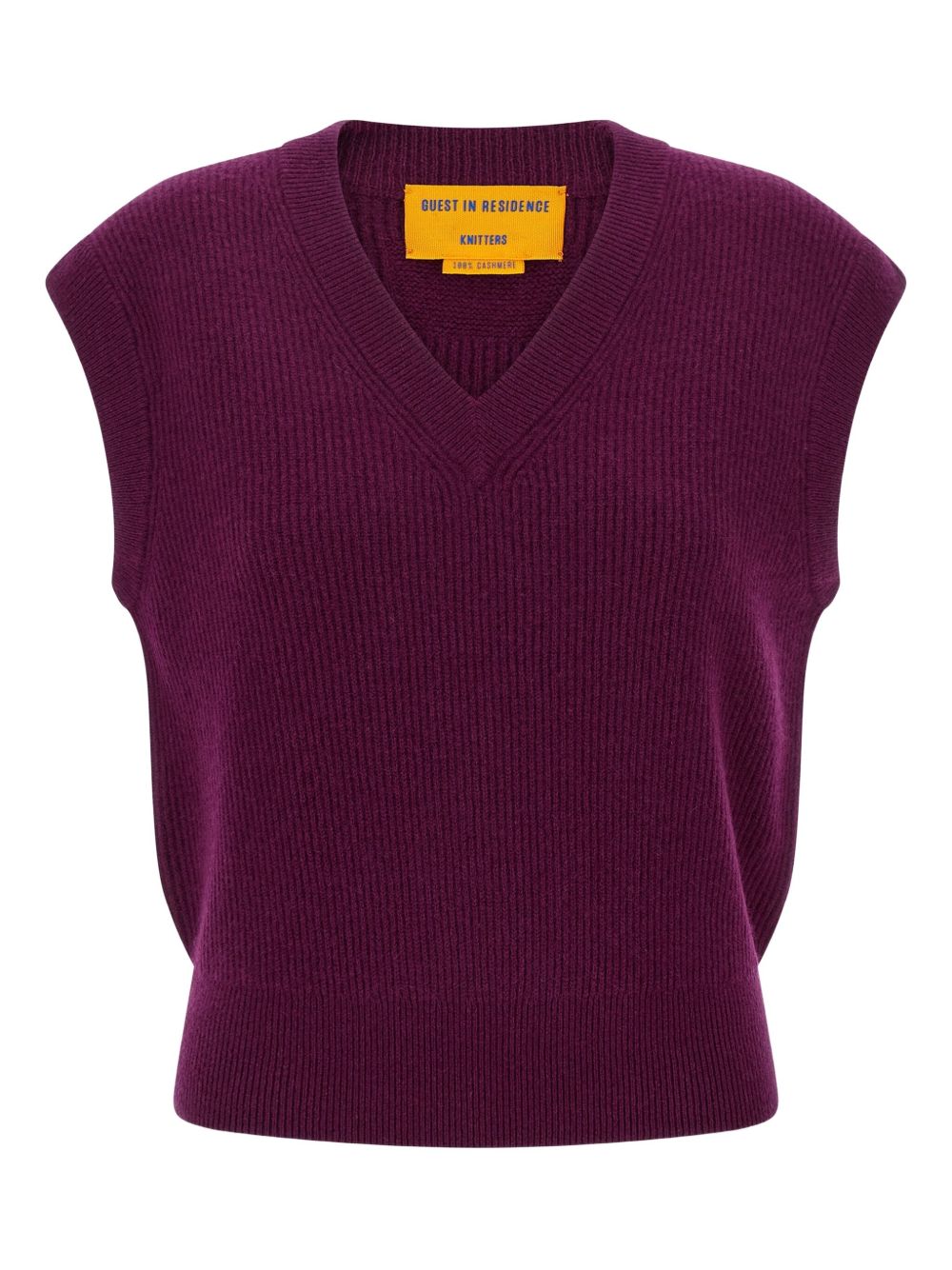 GUEST IN RESIDENCE Ribbed Cashmere Vest - Size S