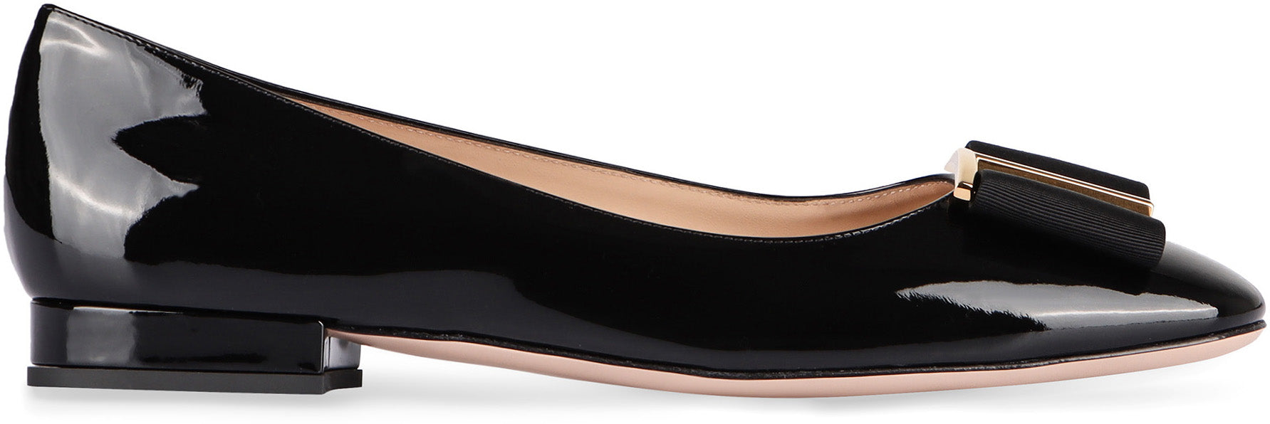 TOM FORD Patent Leather Gros Grain Ballerina Flats