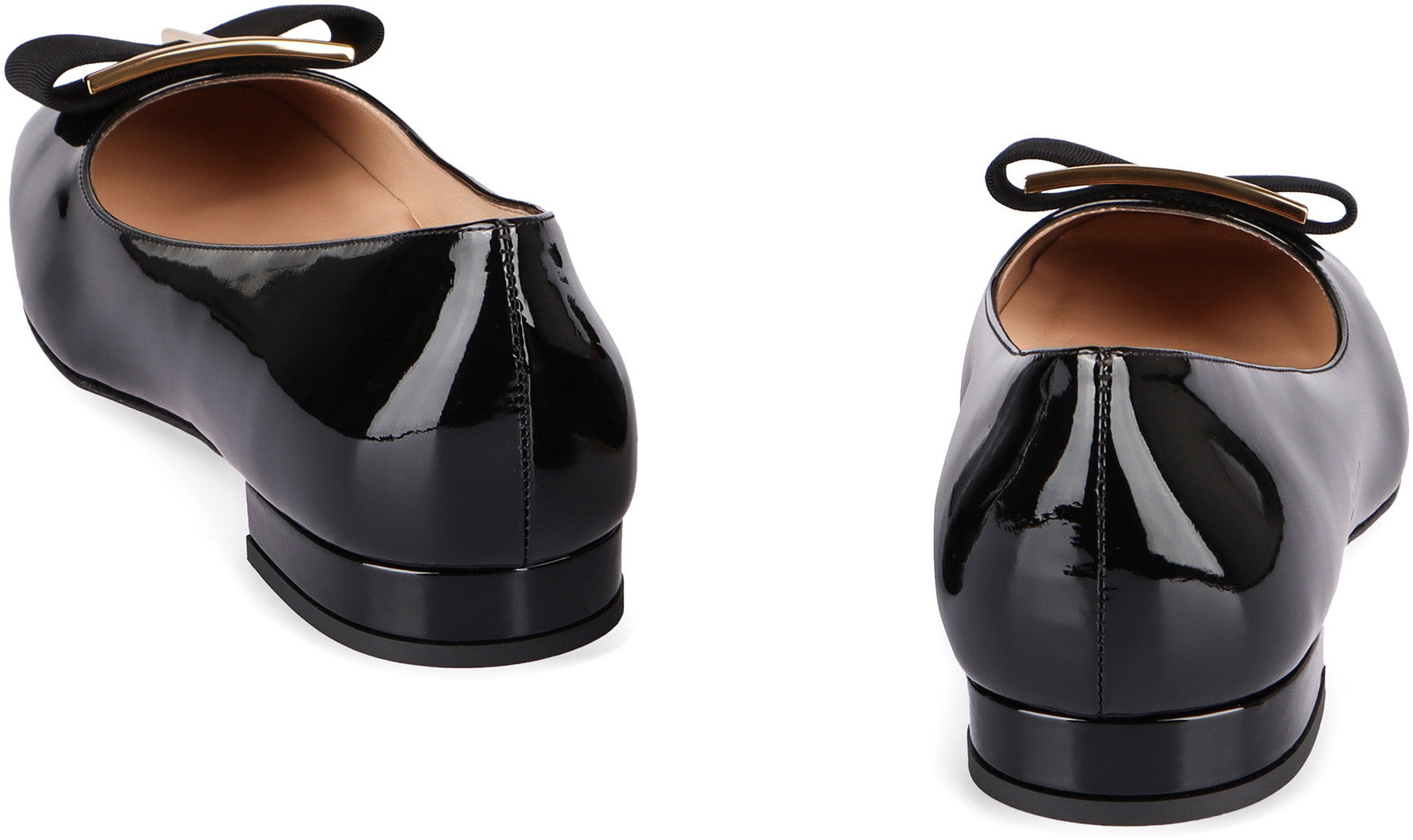 TOM FORD Patent Leather Gros Grain Ballerina Flats