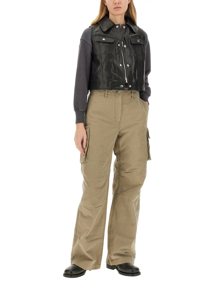 OUR LEGACY Women's Mini Leather Vest - Size 38