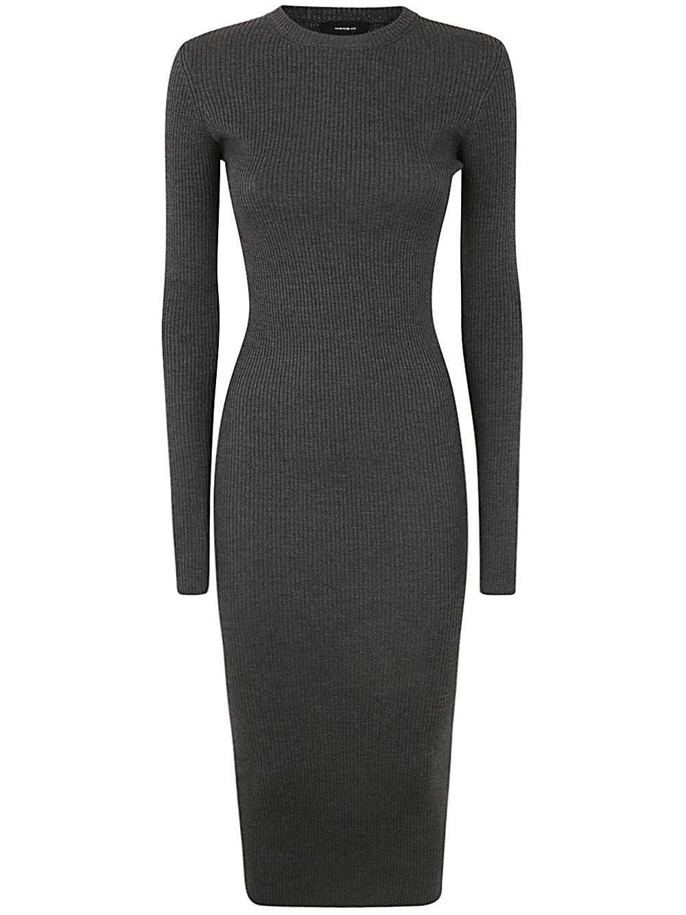 WARDROBE.NYC Ribbed Long Sleeve Dress