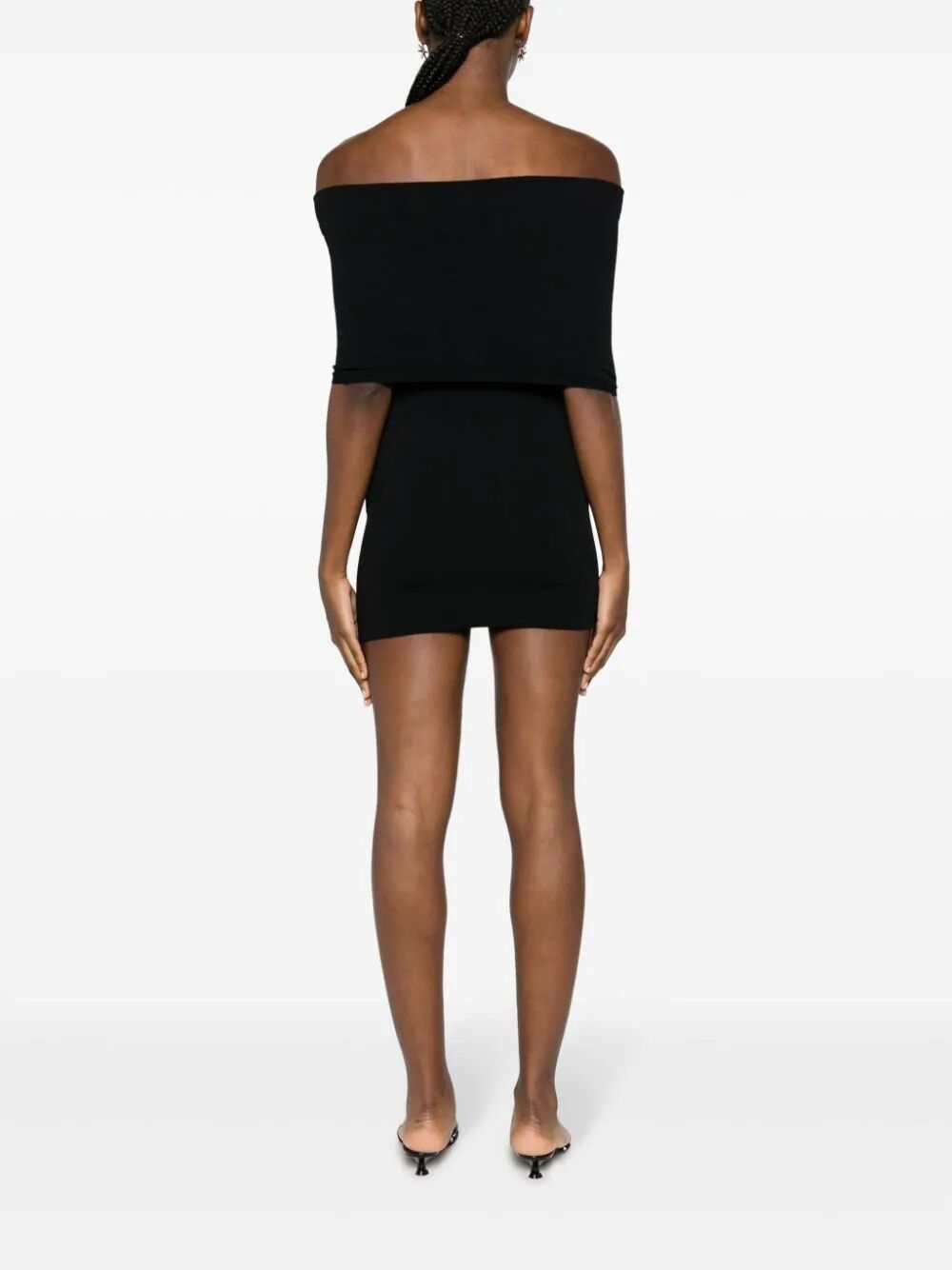 WARDROBE.NYC Chic Off Shoulder Mini Dress