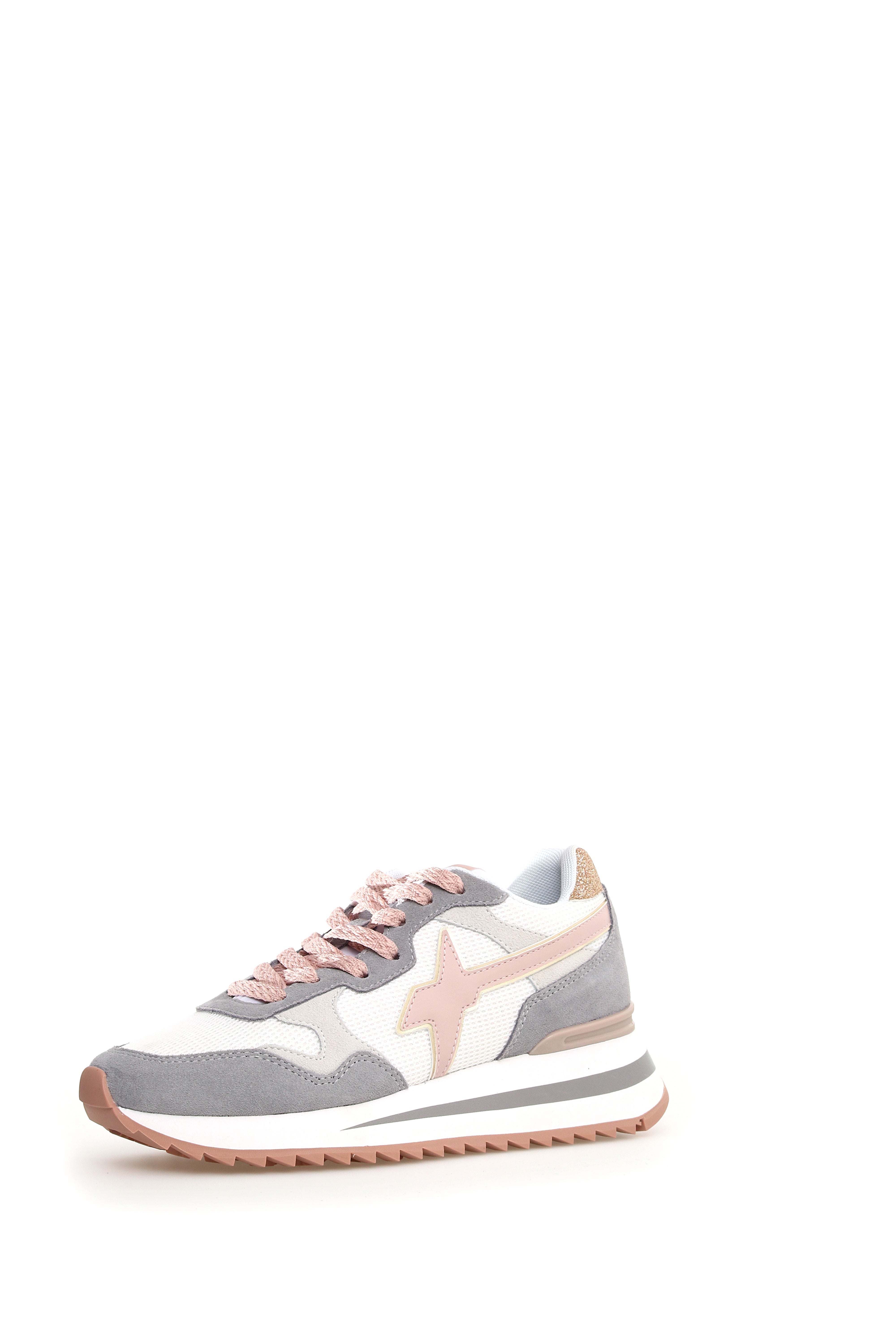 W6YZ Trendy Women's Sneakers with Raised Rubber Sole