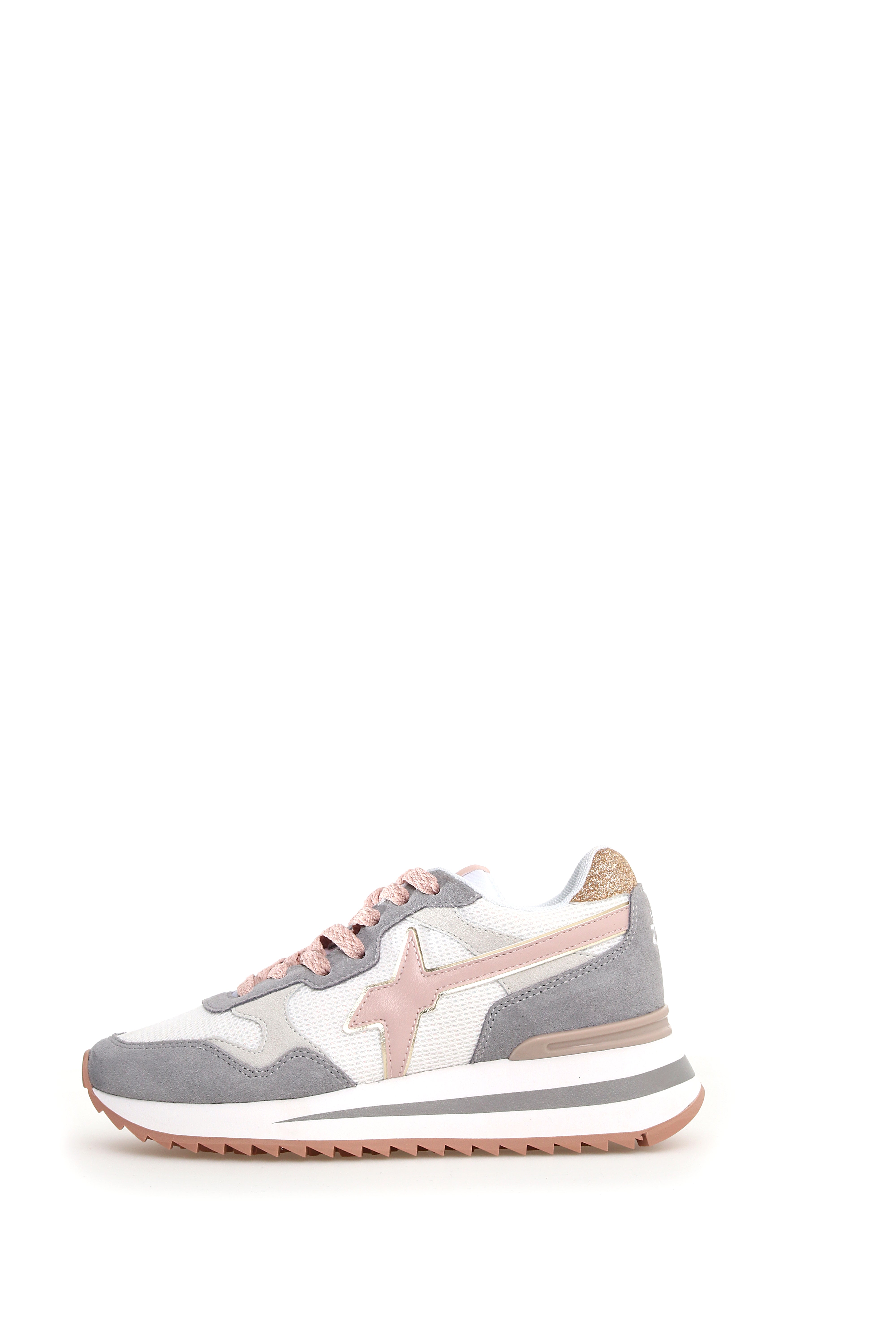 W6YZ Trendy Women's Sneakers with Raised Rubber Sole
