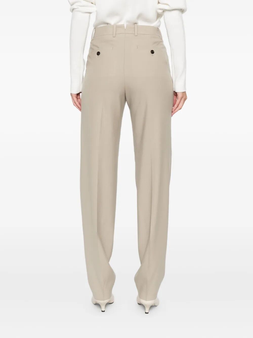 CELLAR DOOR Pleated Wool Trousers