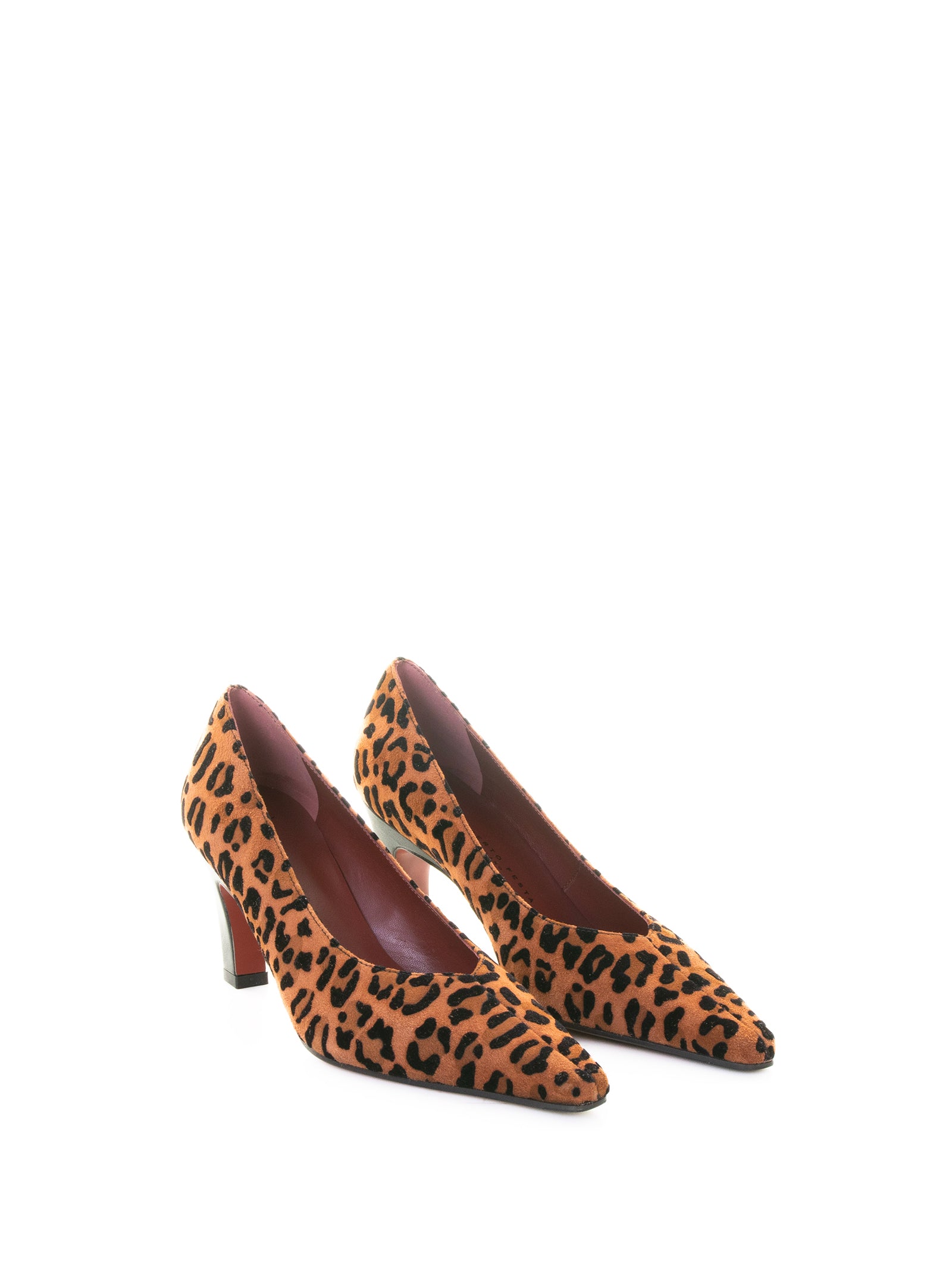 ROBERTO FESTA Leopard Suede Pumps