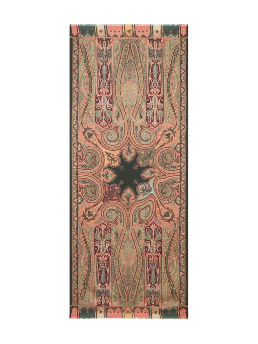 ETRO Paisley Print Frayed Edges Scarf for Women