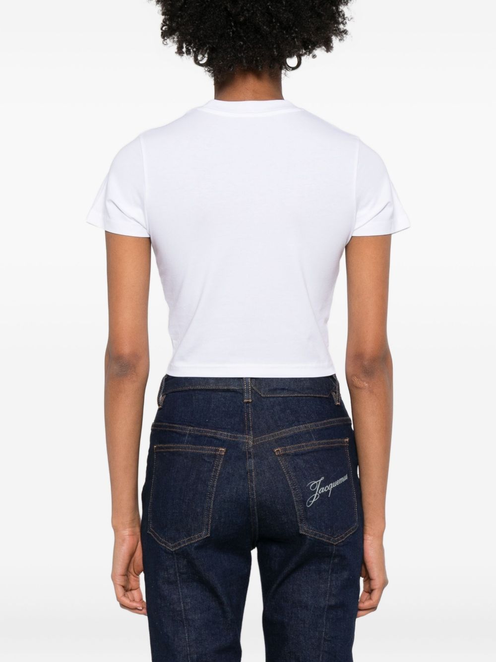 CASABLANCA Mini Mascot Cropped T-Shirt