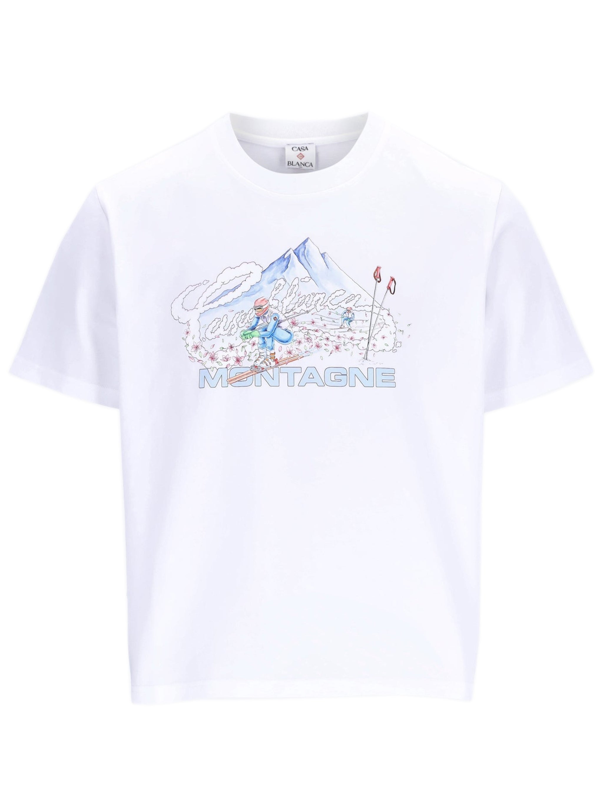 CASABLANCA Ski Printed Crew Neck T-Shirt