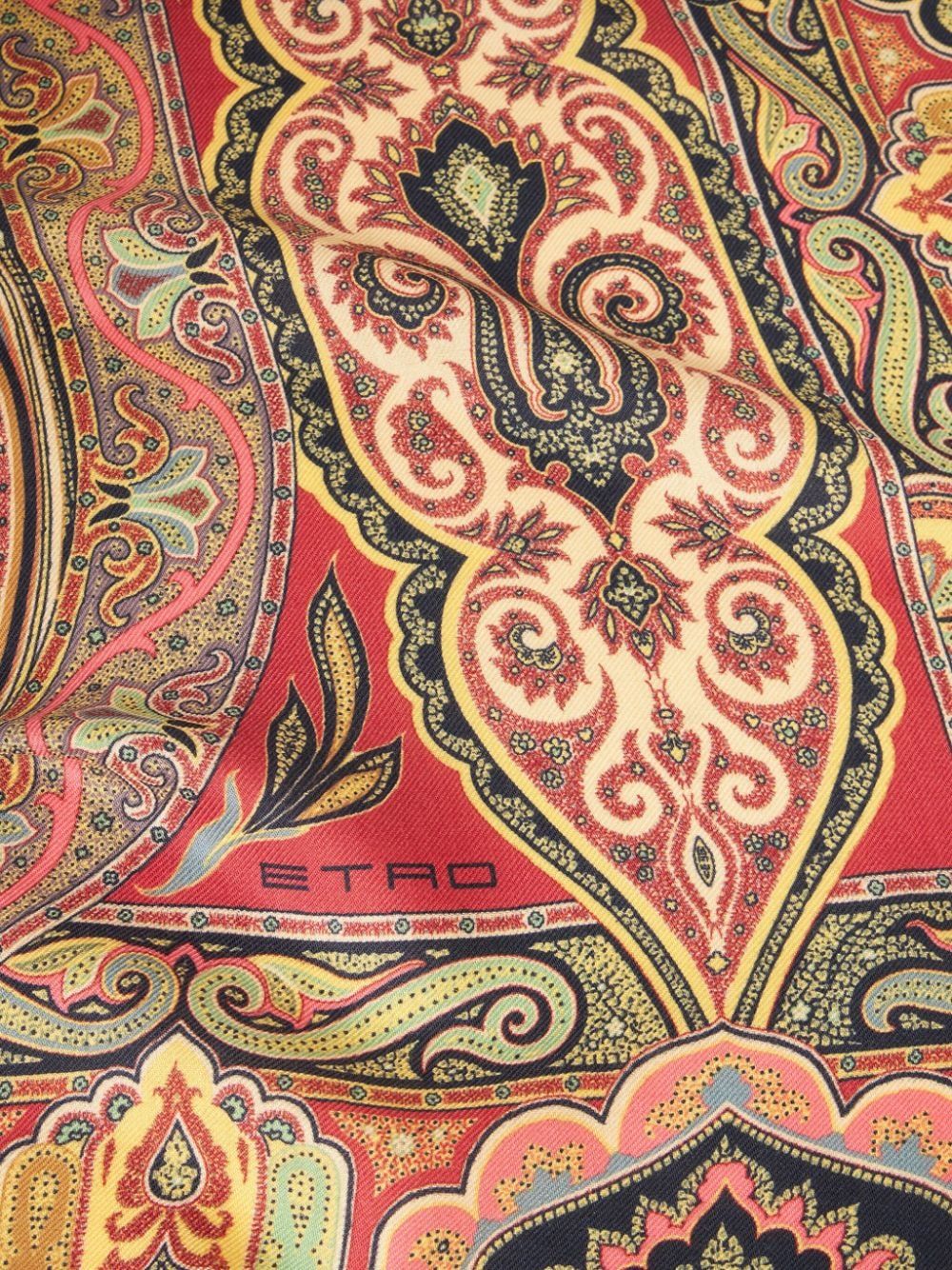 ETRO Luxurious Wool and Silk Printed Scarf
