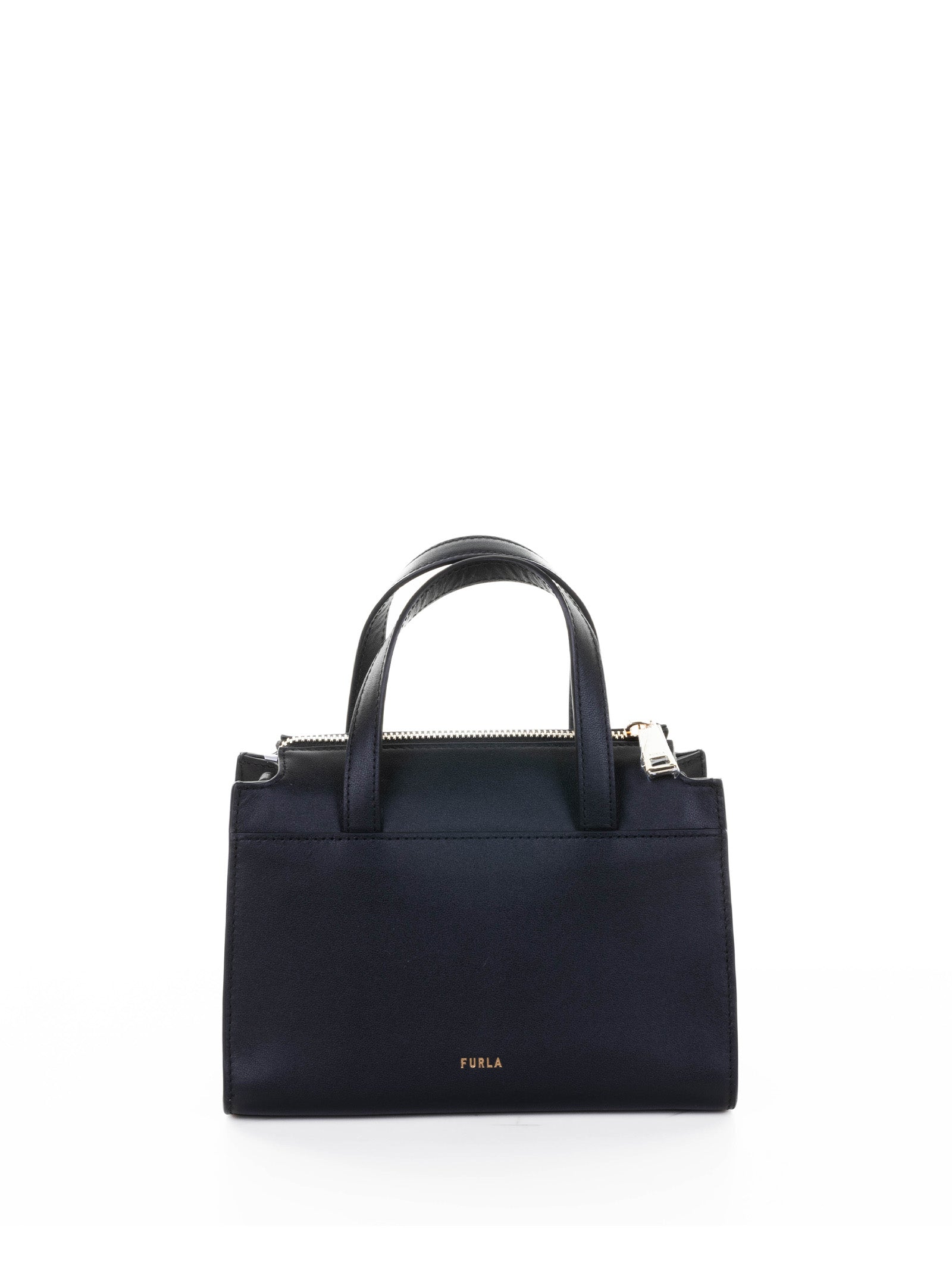FURLA Double Handle Leather Handbag