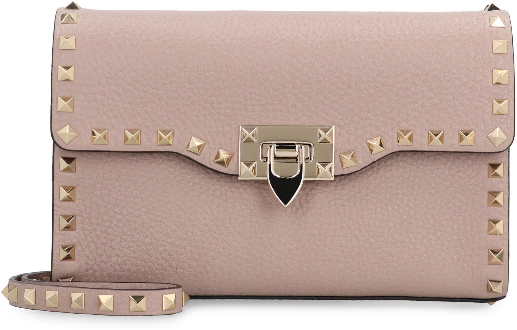 VALENTINO Mini Pebbled Leather Crossbody Handbag