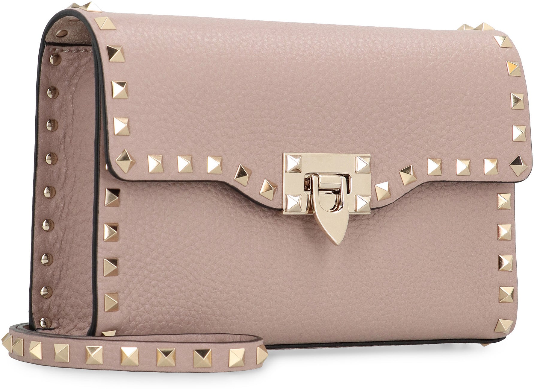 VALENTINO Mini Pebbled Leather Crossbody Handbag