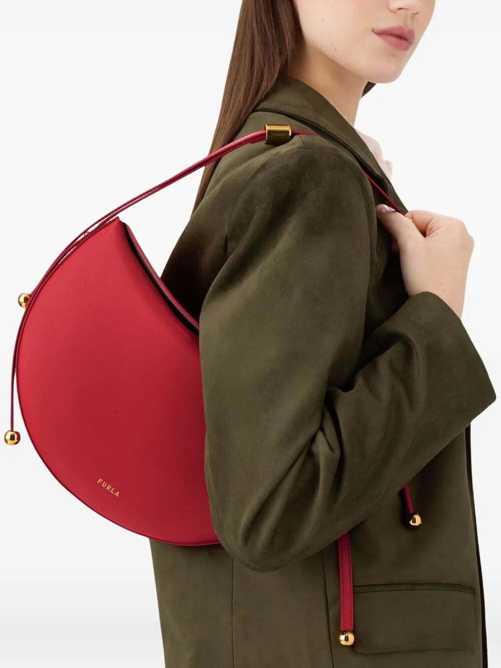 FURLA Medium Leather Shoulder Handbag