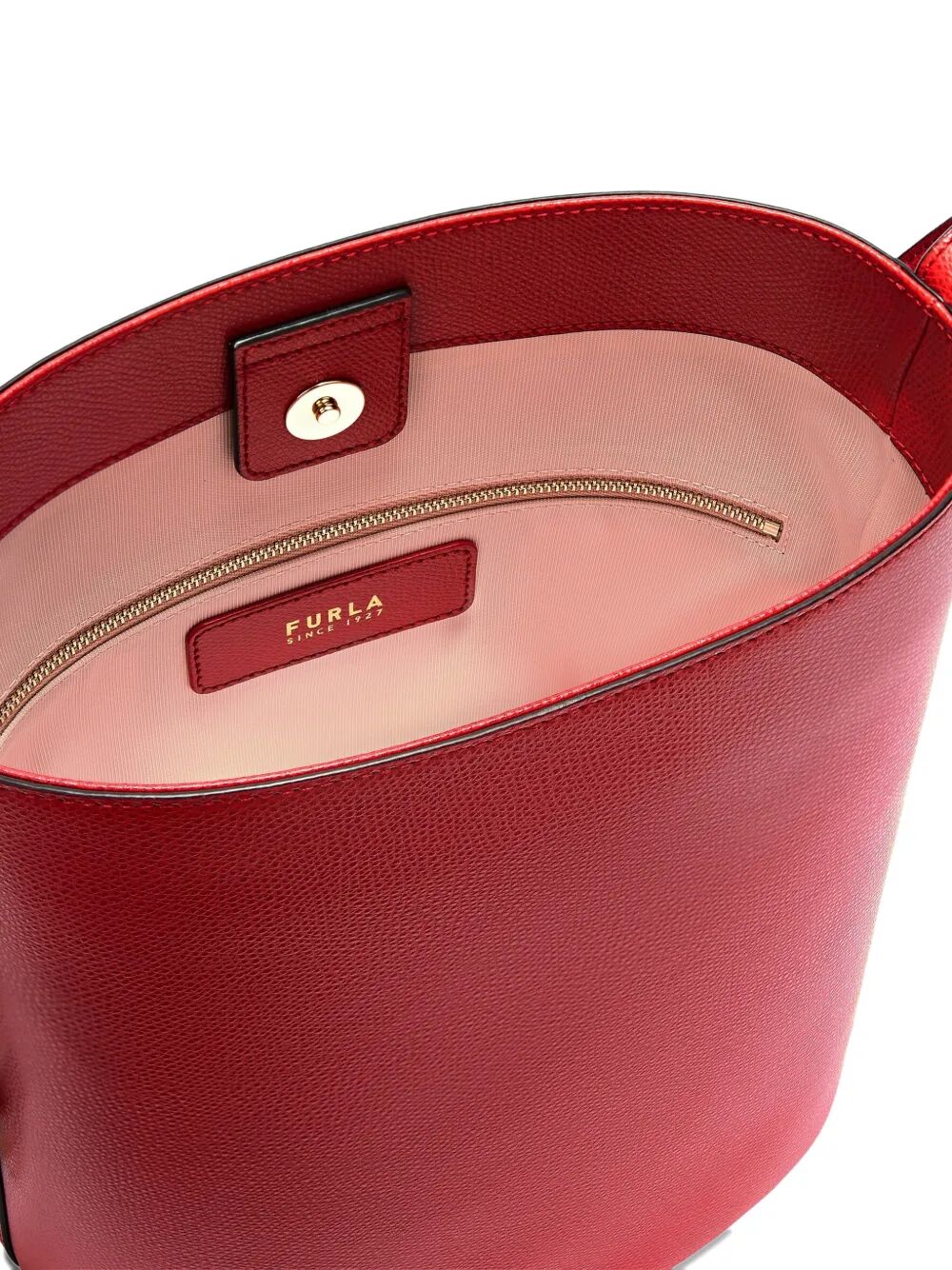 FURLA Mini Leather Bucket Handbag